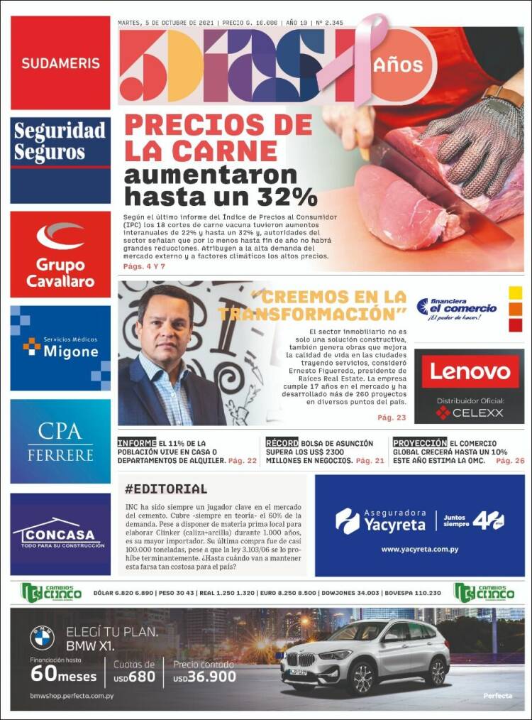 Portada de 5 Días (Paraguay)