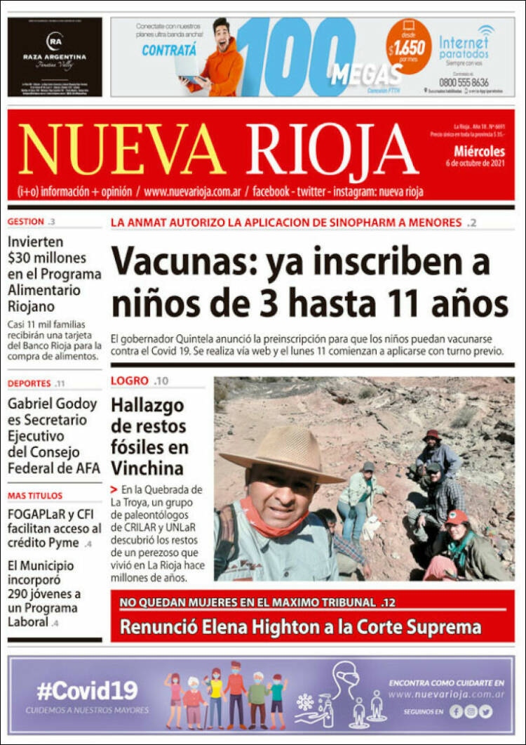 Portada de Nueva Rioja (Argentina)