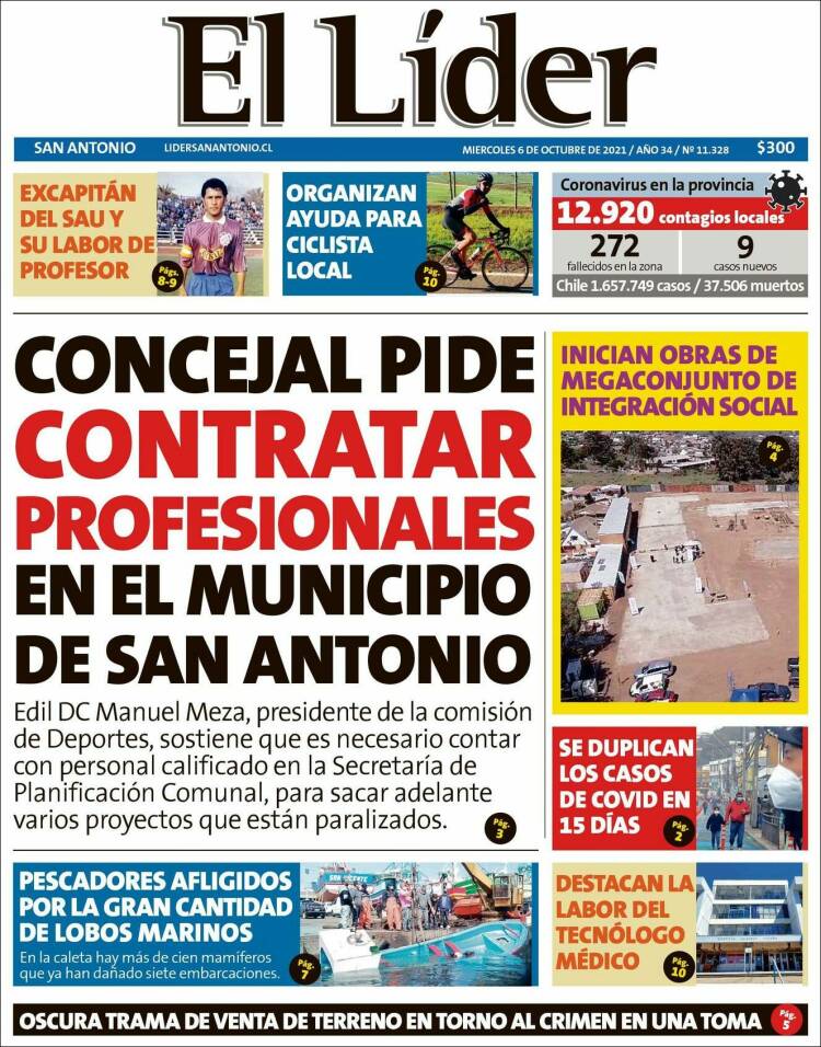 Portada de Lider de San Antonio (Chile)