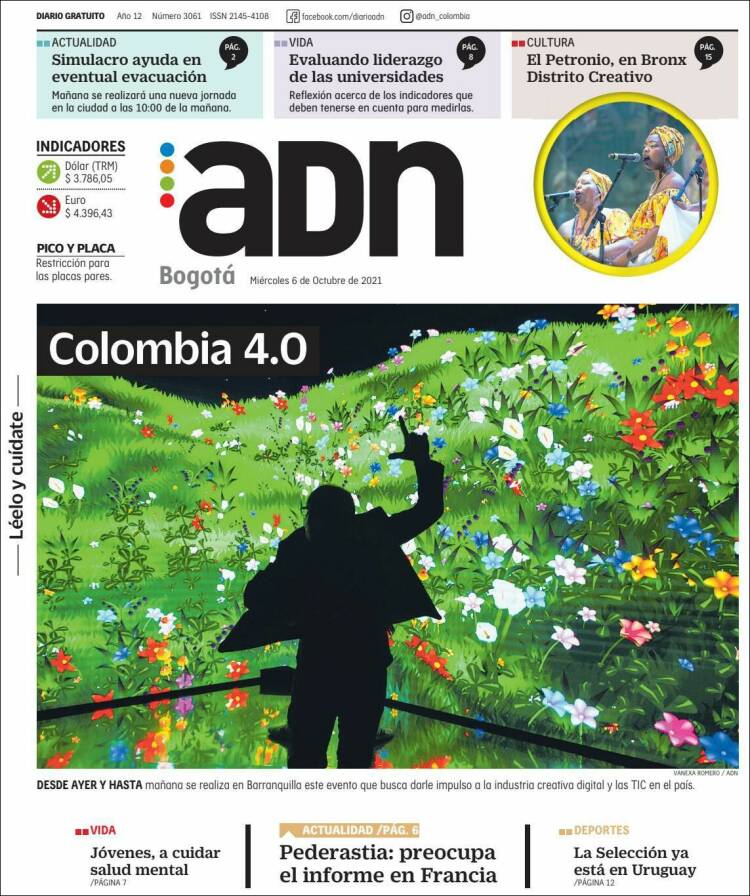 Portada de ADN - Bogotá (Colombia)