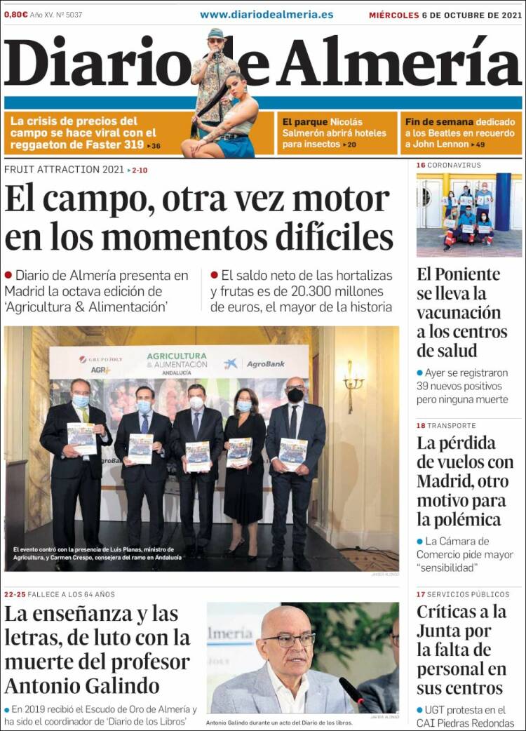 Portada de Diario de Almería (Espa&ntilde;a)
