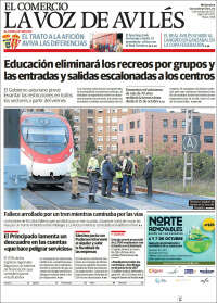 Portada de El Comercio - Avilés (Espa&ntilde;a)