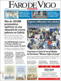 Portada de El Faro de Vigo - Ourense (Espa&ntilde;a)