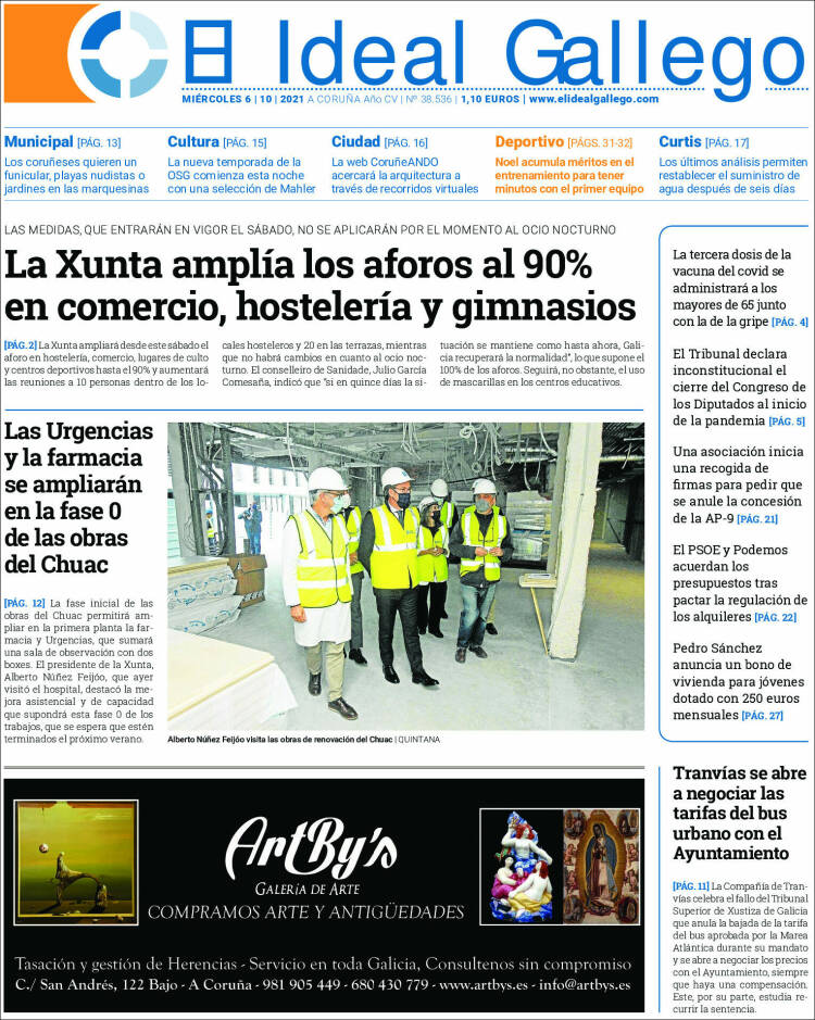 Portada de El Ideal Gallego (España)