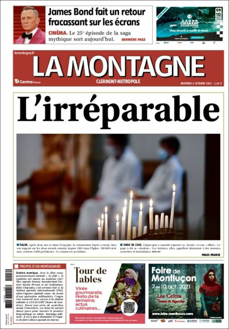 Portada de La Montagne (Francia)