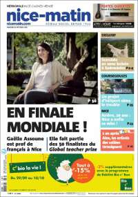 Portada de Nice-Matin (Francia)