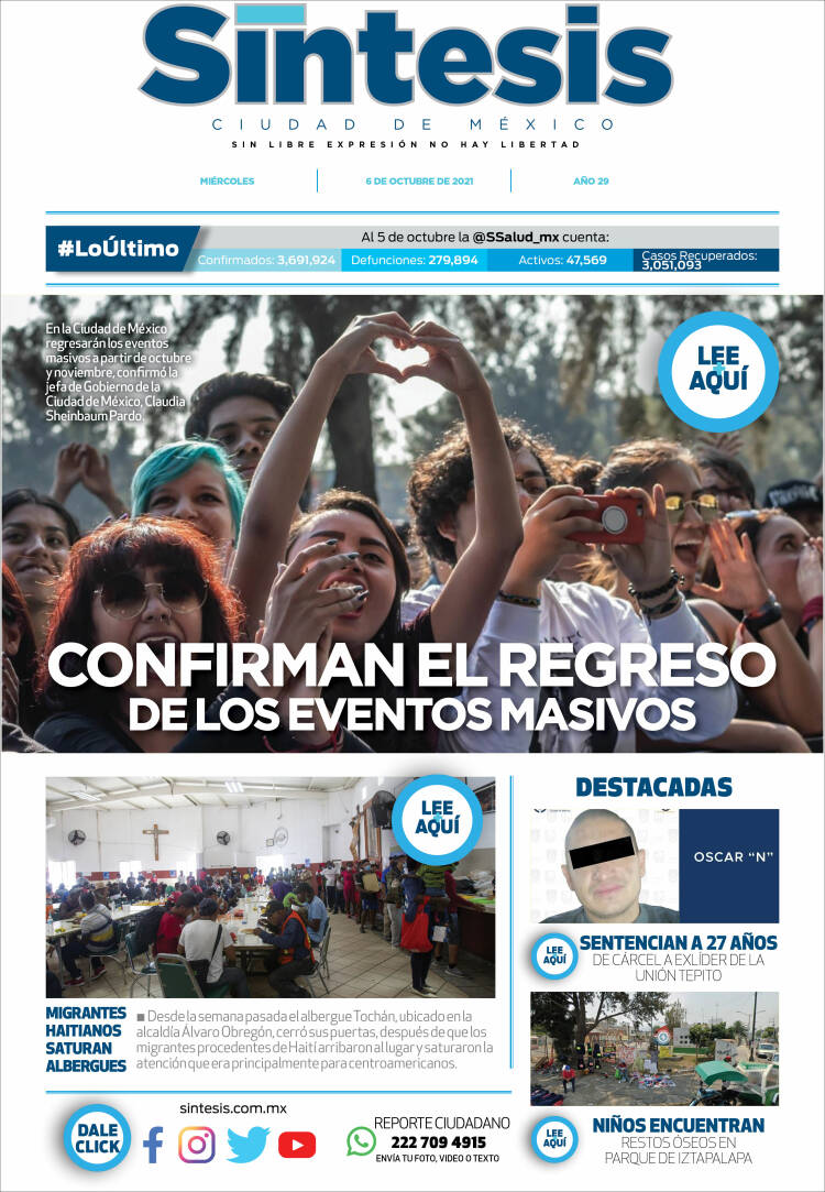 Portada de Síntesis Nacional (M&eacute;xico)