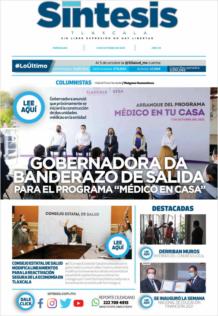 Portada de Síntesis de Tlaxcala (M&eacute;xico)