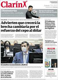 Portada de Clarín (Argentina)