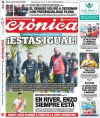 Portada de Crónica (Argentina)