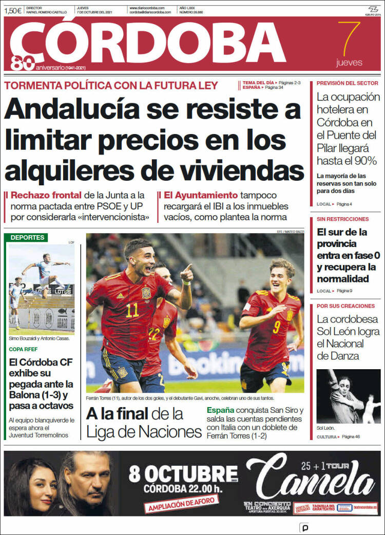 Portada de Diario de Córdoba (Espa&ntilde;a)