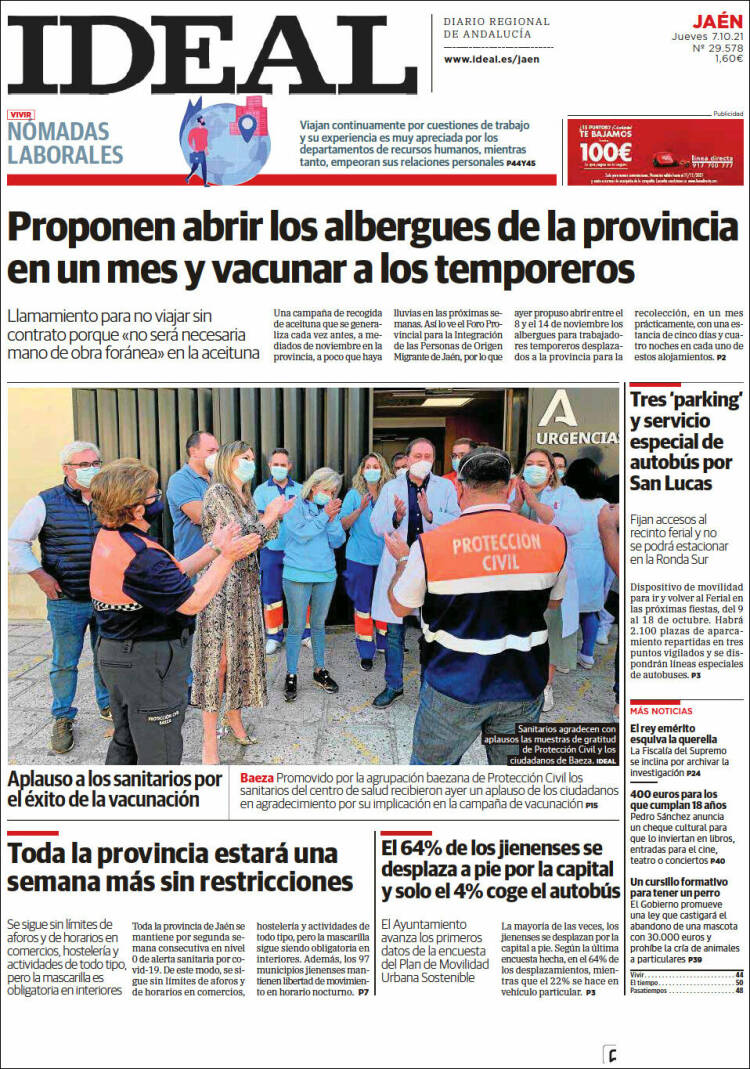 Portada de El Ideal de Jaén (Espa&ntilde;a)