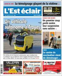 Portada de L'Est Eclair (Francia)