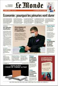 Portada de Le Monde (Francia)