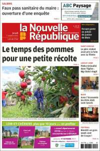 Portada de La Nouvelle Republique (France)