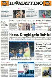 Portada de Il Mattino (Italia)