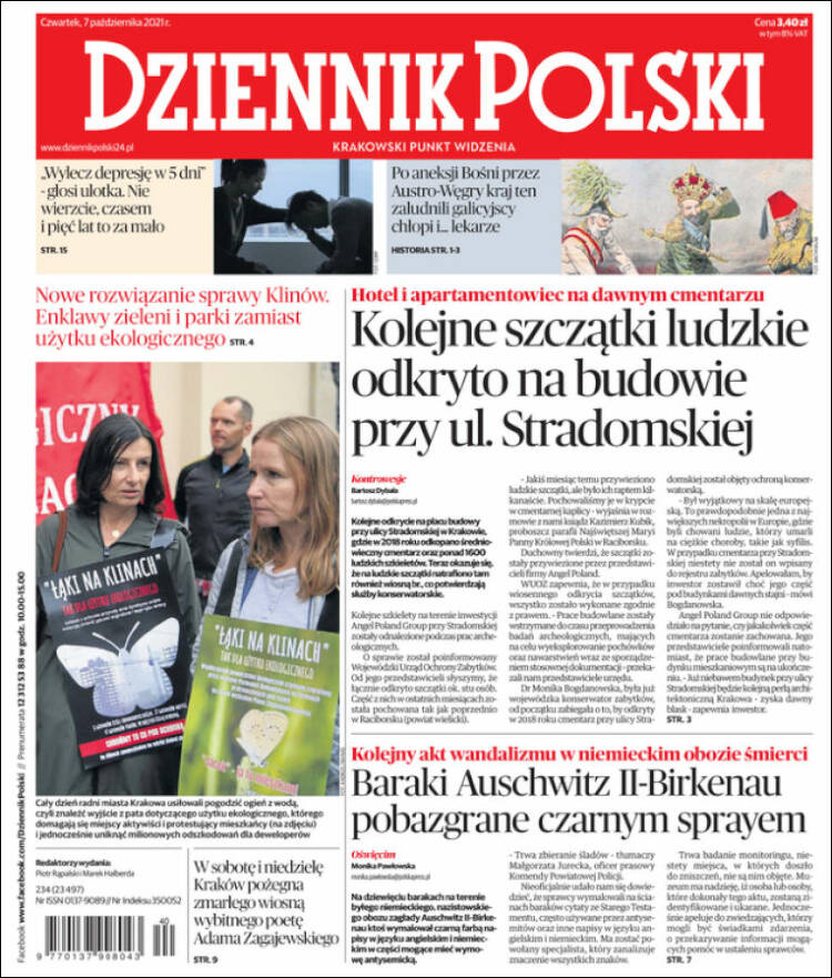 Portada de Dziennik (Polonia)