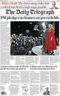 Portada de Daily Telegraph (Reino Unido)
