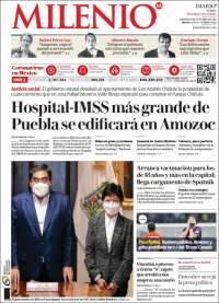 Portada de Milenio de Puebla (México)