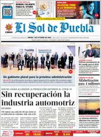 Portada de El Sol de Puebla (México)