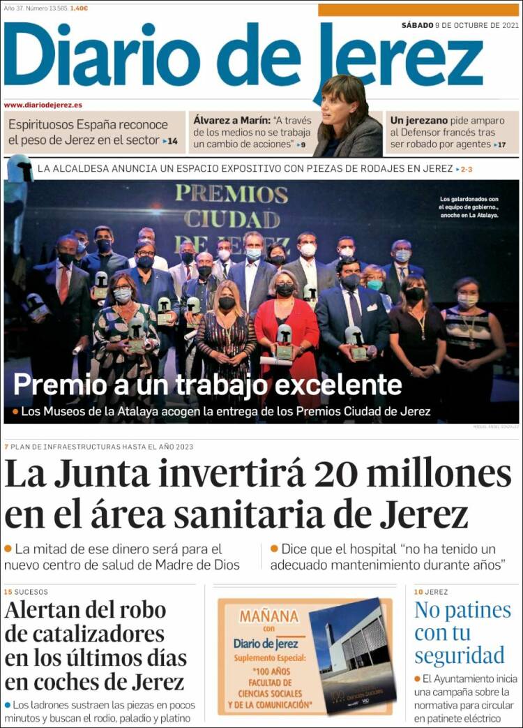 Portada de Diario de Jerez (España)