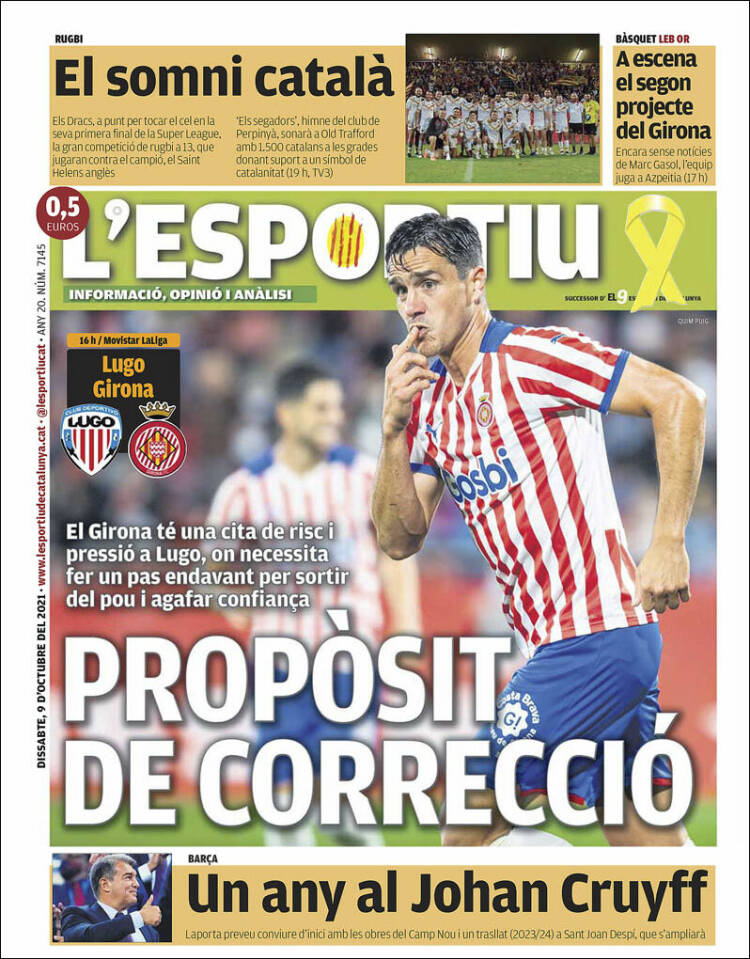 Portada de L'Esportiu : Girona (España)