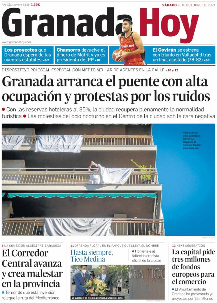 Portada de Granada Hoy (España)