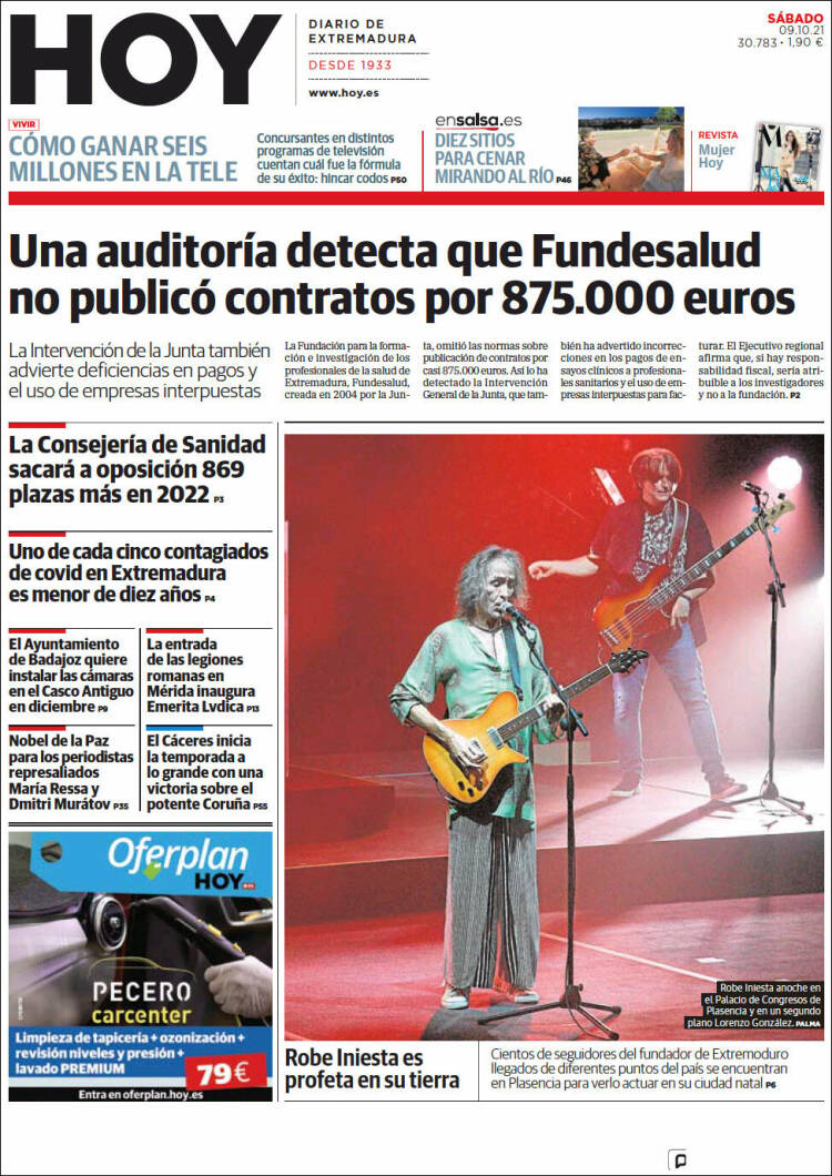 Portada de Hoy - Caceres (España)