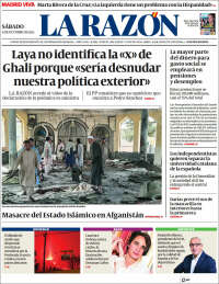 Portada de La Razón (España)