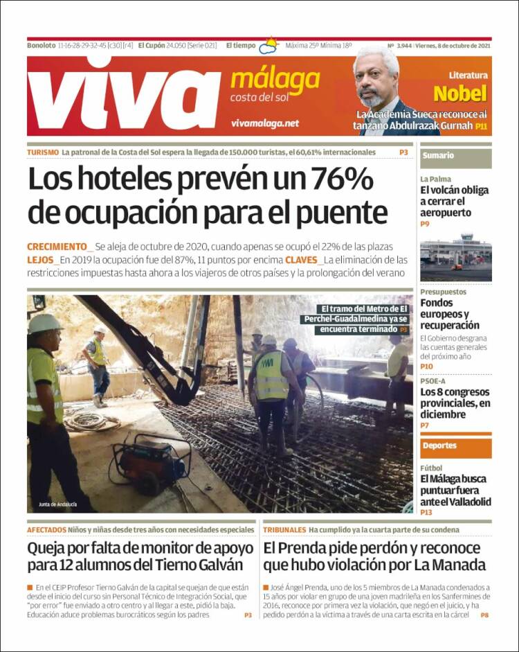 Portada de Viva Málaga (España)