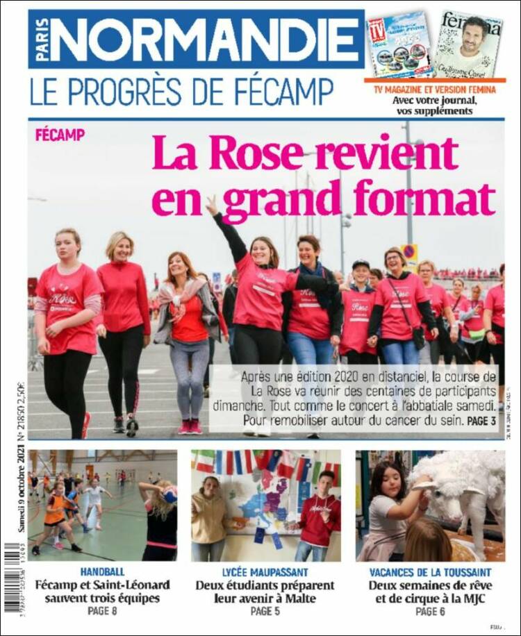 Portada de Progres de Fecamp (Francia)