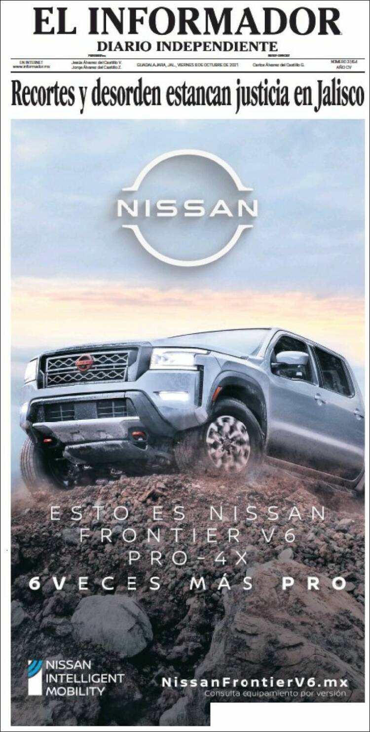 Portada de El Informador (M&eacute;xico)