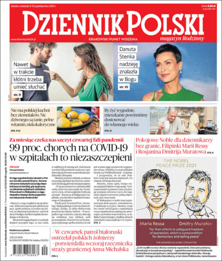 Portada de Dziennik (Polonia)