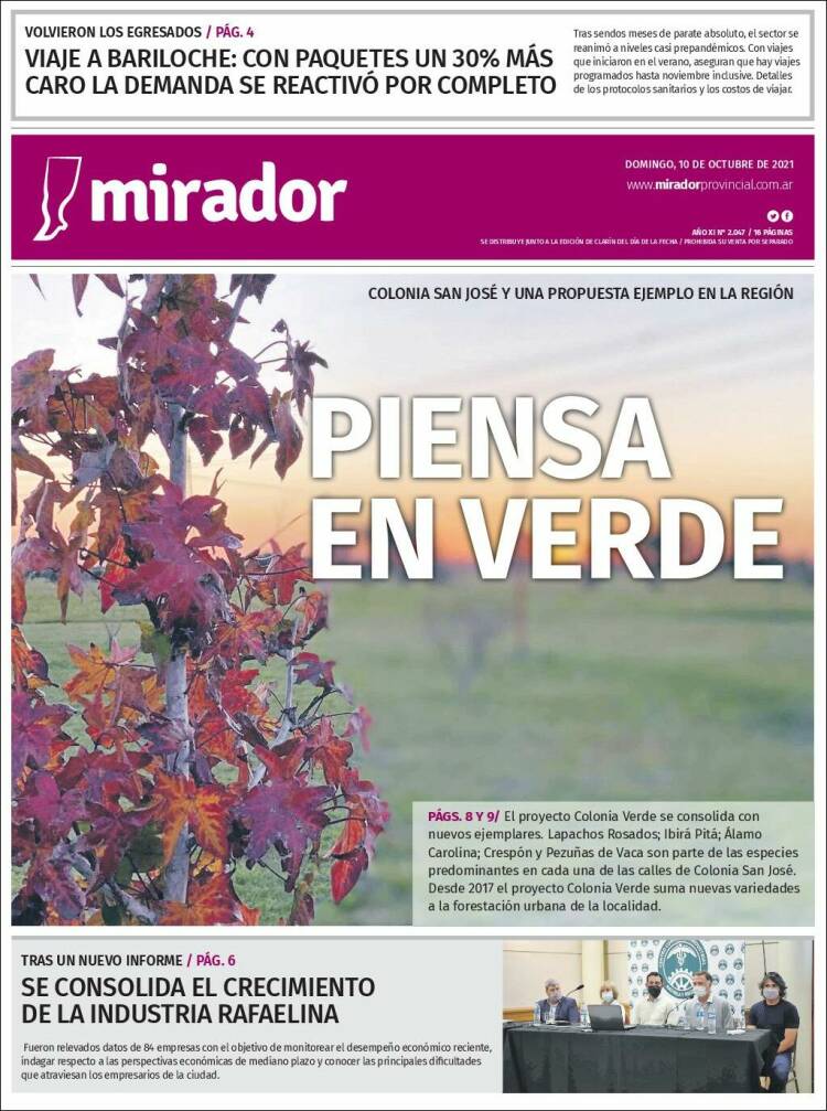 Portada de Mirador Provincial (Argentina)