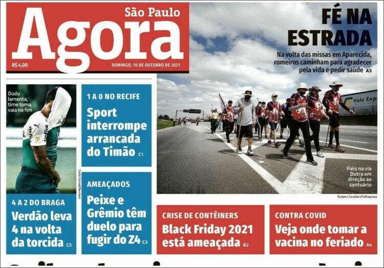 Portada de Jornal Agora (Brasil)