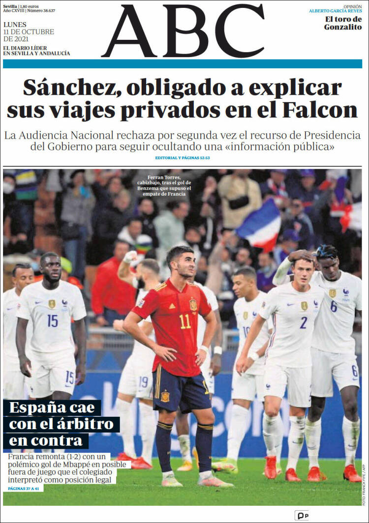 Portada de ABC - Sevilla (España)