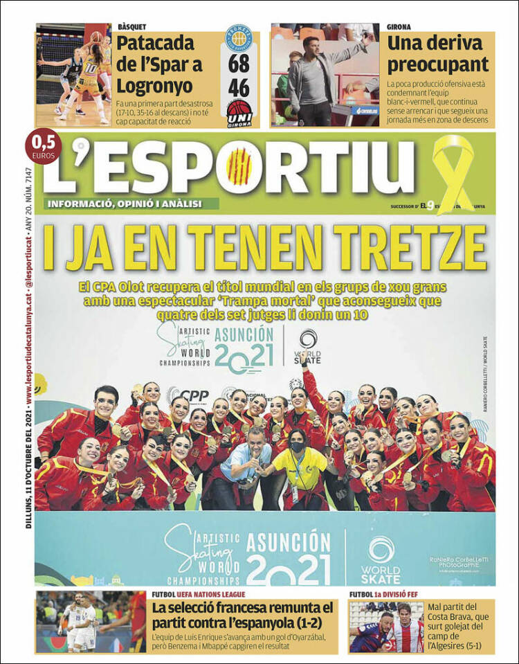 Portada de L'Esportiu : Girona (España)