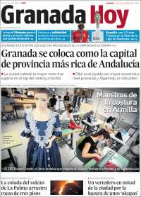 Portada de Granada Hoy (España)