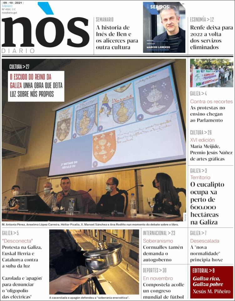 Portada de Nòs Diario (España)