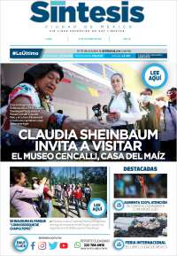 Portada de Síntesis Nacional (M&eacute;xico)