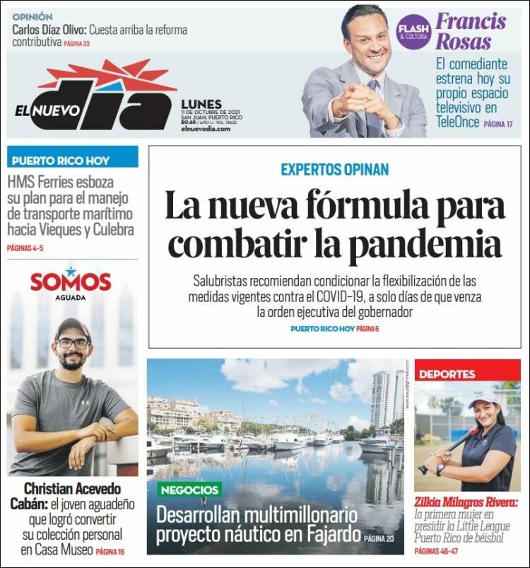 Portada de El Nuevo Día (Puerto Rico)