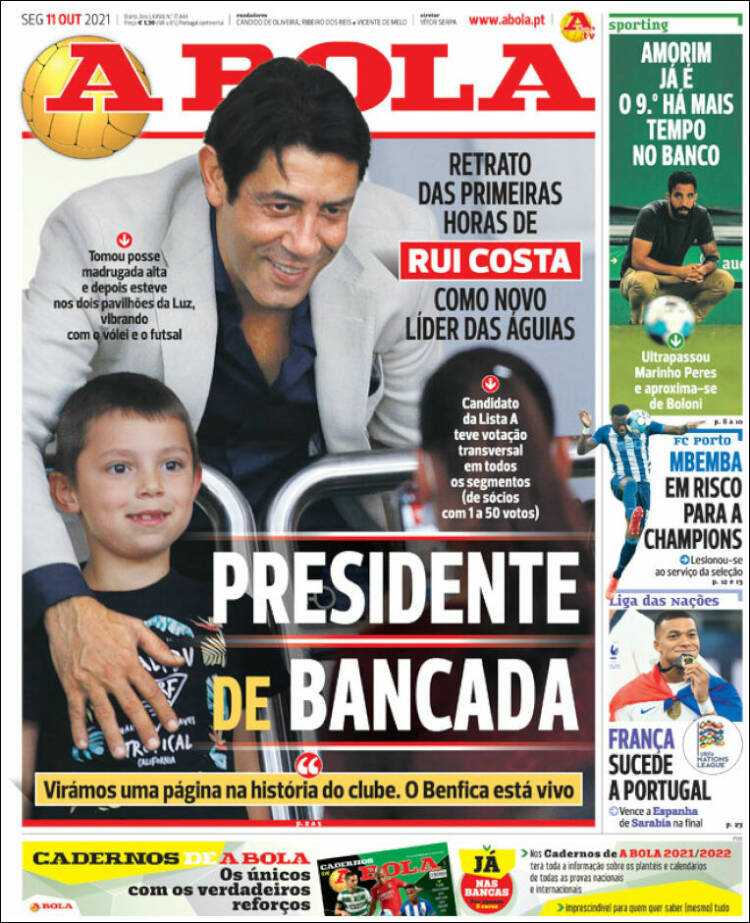 Portada de A Bola (Portugal)