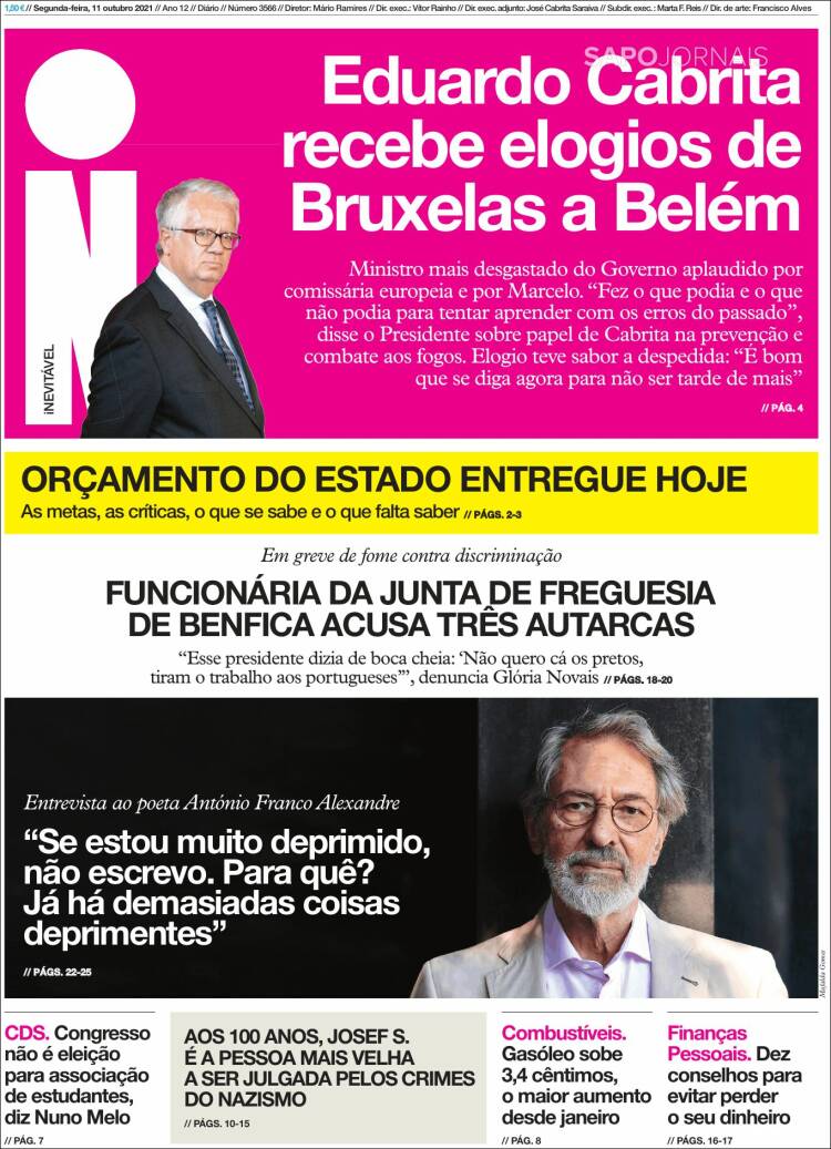 Portada de I - informação (Portugal)
