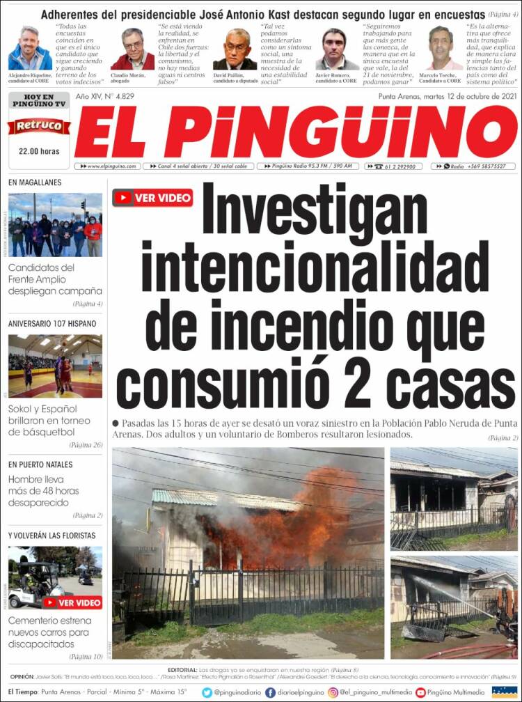 Portada de El Pingüino (Chile)