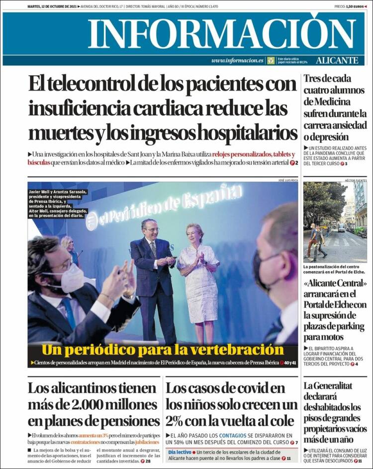 Portada de Diario Información (España)