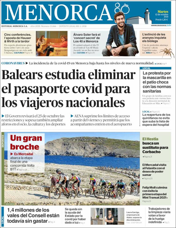 Portada de Menorca - Diario Insular (España)