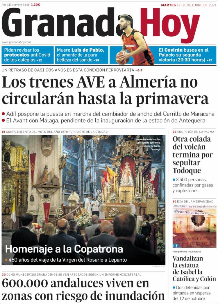 Portada de Granada Hoy (España)