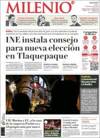 Portada de Milenio - Jalisco (México)