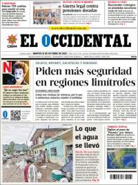 Portada de El Occidental (México)