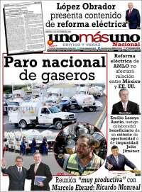 Portada de unomásuno (México)